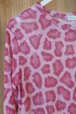 Bobby Mesh Layering Top Leopard Hot Pink